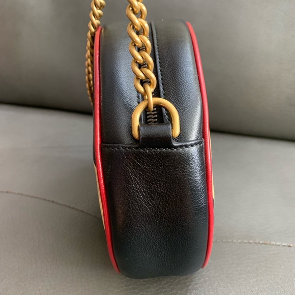 ‼️sold‼️Gucci Marmont Mini Round Striped - Picture 3 of 16